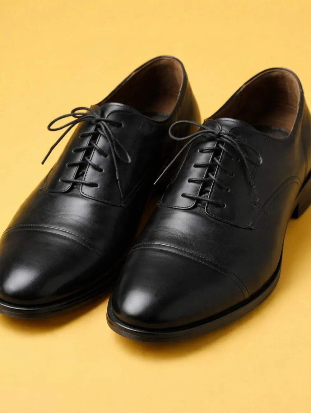 GH BASS BLACK DRESS shoes Lace Up Like New Size 10.5